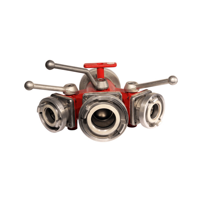 Three Way Divider with Ball Valve