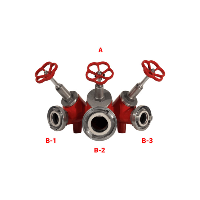 Three Way Divider with Screw Down Valve