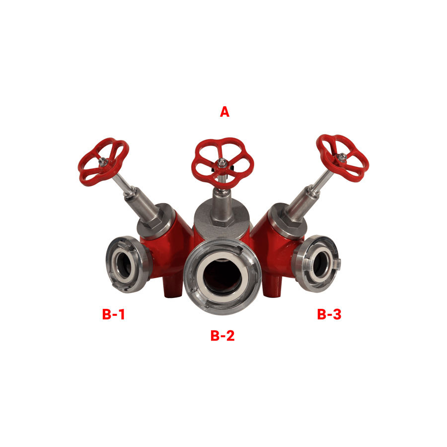 Three Way Divider with Screw Down Valve