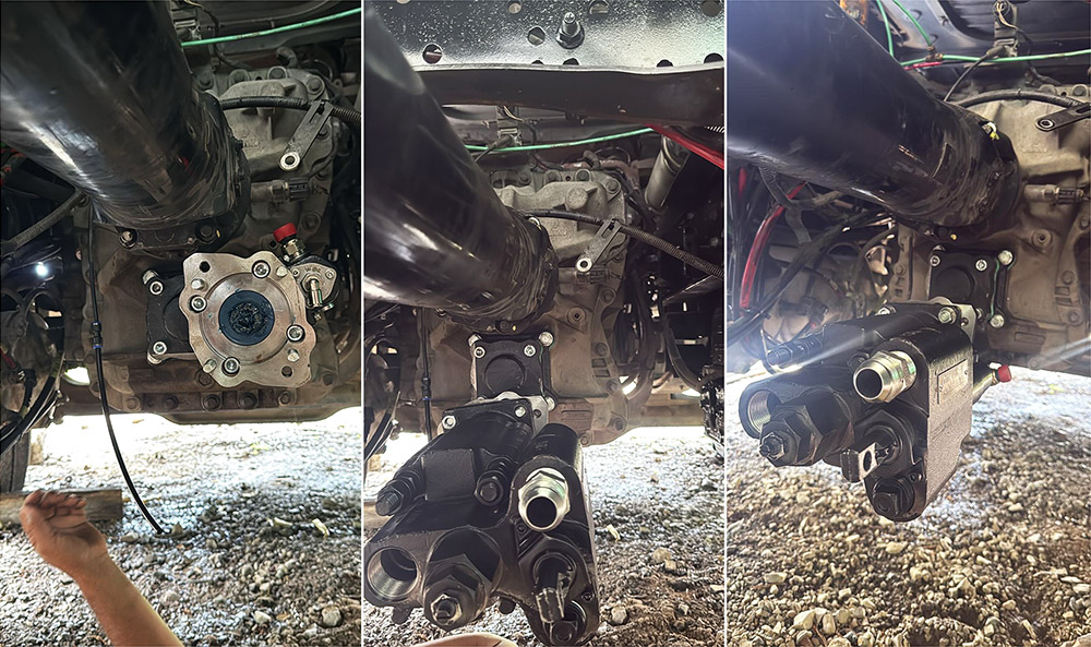 volvo pto mountig